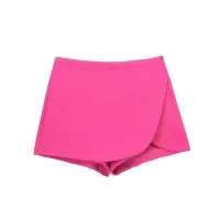 DUOPERI Women's Asymmetric Skirt-Style Shorts – Chic, Elegant & Casual Skorts for Stylish Ladies