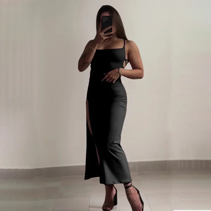 2025 Hot Halter Dress – Summer Spice Girl Style, Strap Bag Hip Design, Trendy & Sensual Look