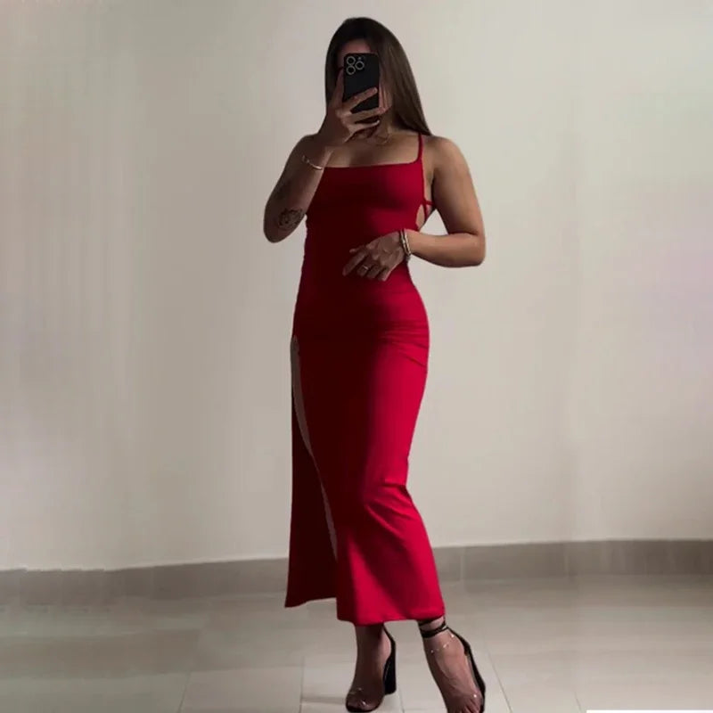 2025 Hot Halter Dress – Summer Spice Girl Style, Strap Bag Hip Design, Trendy & Sensual Look