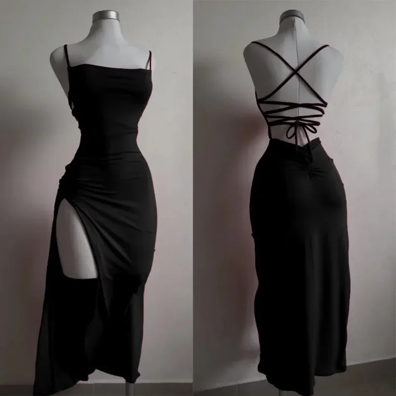 2025 Hot Halter Dress – Summer Spice Girl Style, Strap Bag Hip Design, Trendy & Sensual Look