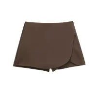 DUOPERI Women's Asymmetric Skirt-Style Shorts – Chic, Elegant & Casual Skorts for Stylish Ladies