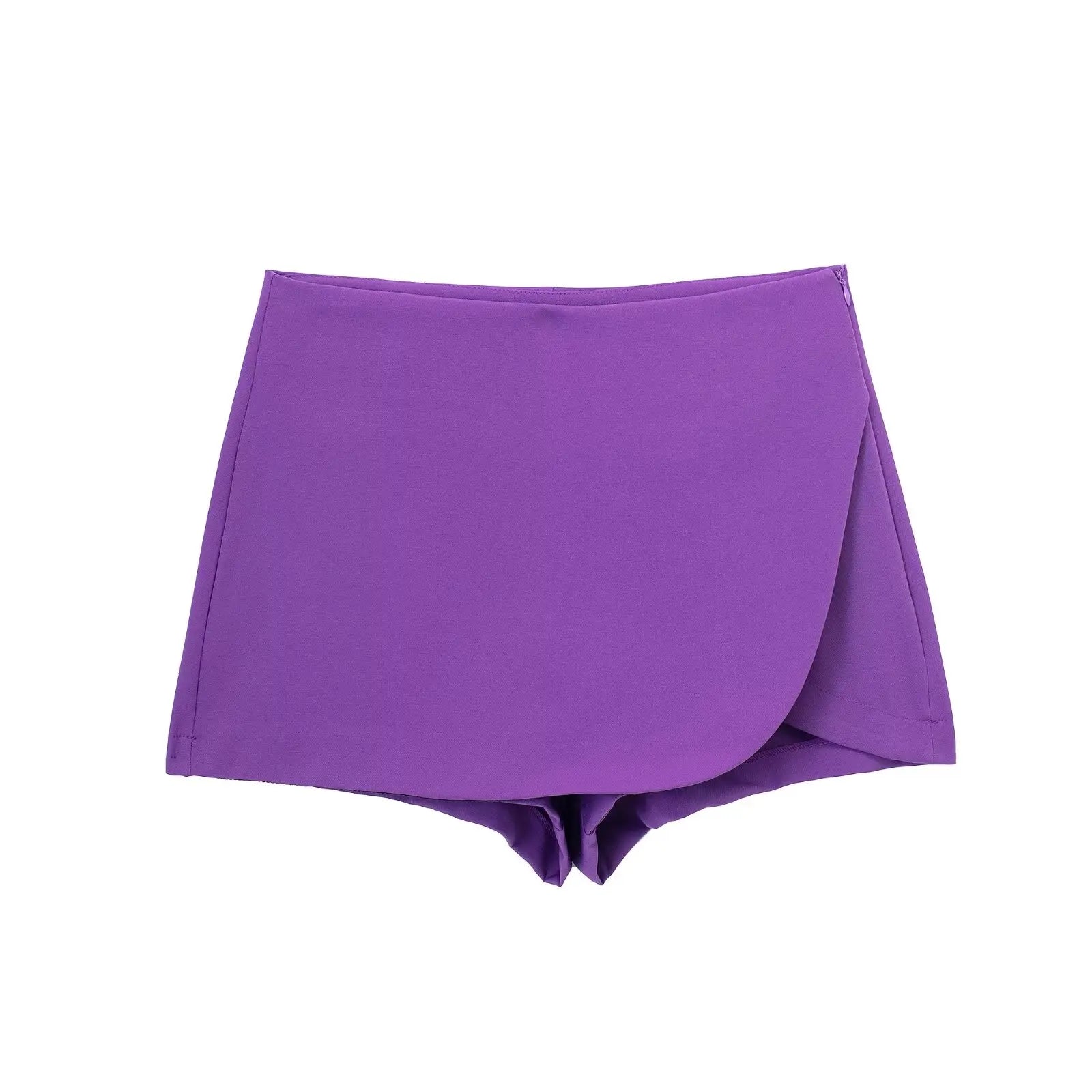 DUOPERI Women's Asymmetric Skirt-Style Shorts – Chic, Elegant & Casual Skorts for Stylish Ladies